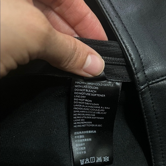 We The Free Black Faux Leather Pants- Size 28 - Picture 4 of 7